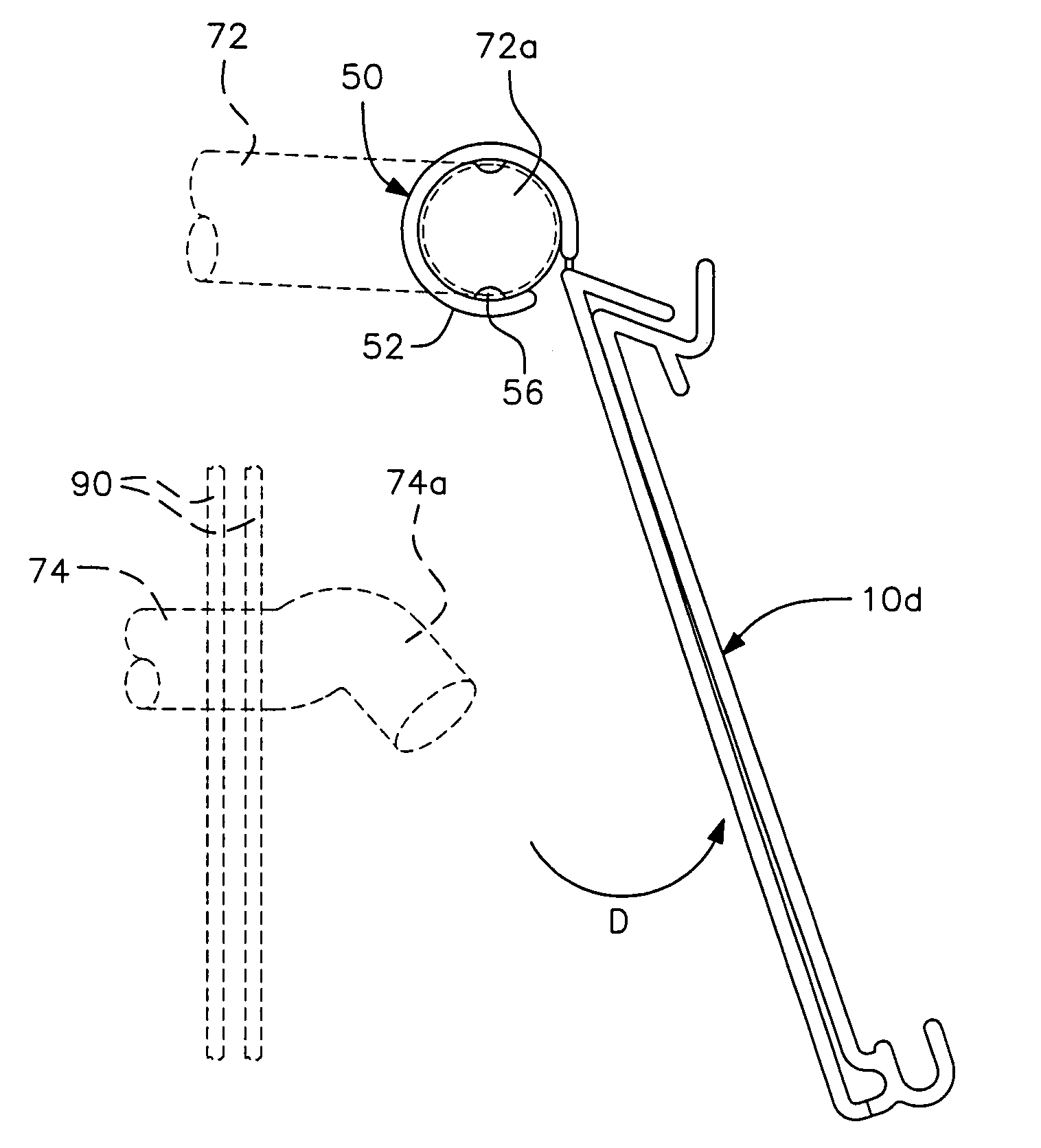 Hinged label holder