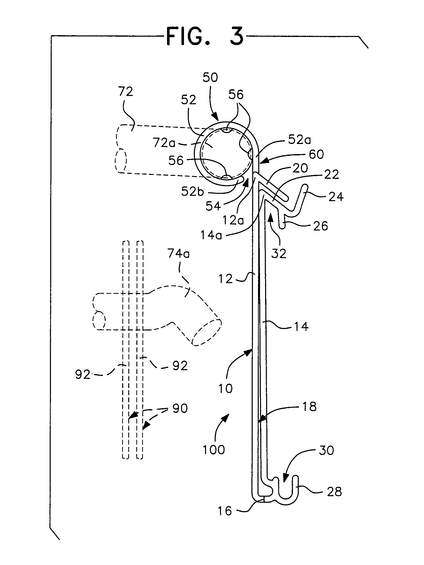 Hinged label holder