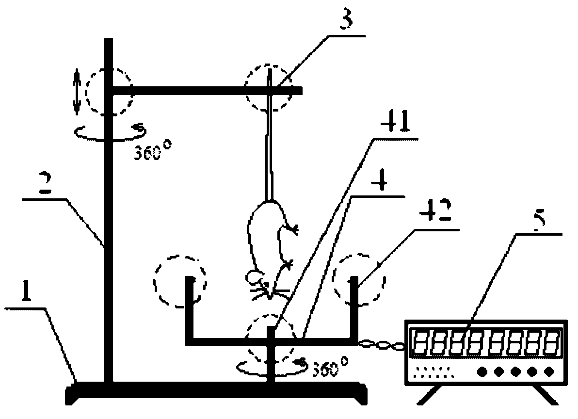 Animal tail suspension experiment device