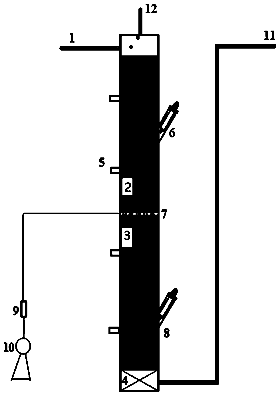 Nitrosation-anaerobic ammonia oxidation treatment device for city sewage and method