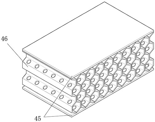 Honeycomb sandwich structure and section steel combined rectangular steel arch tunnel supporting structure