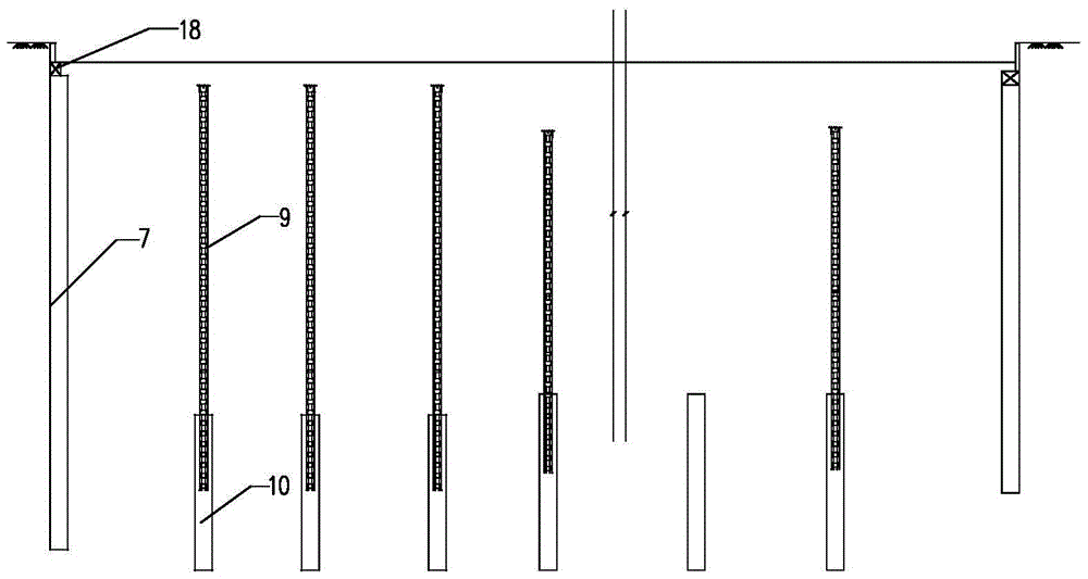 Waterproof construction method for outsourcing side walls of subway stations with suspended beams