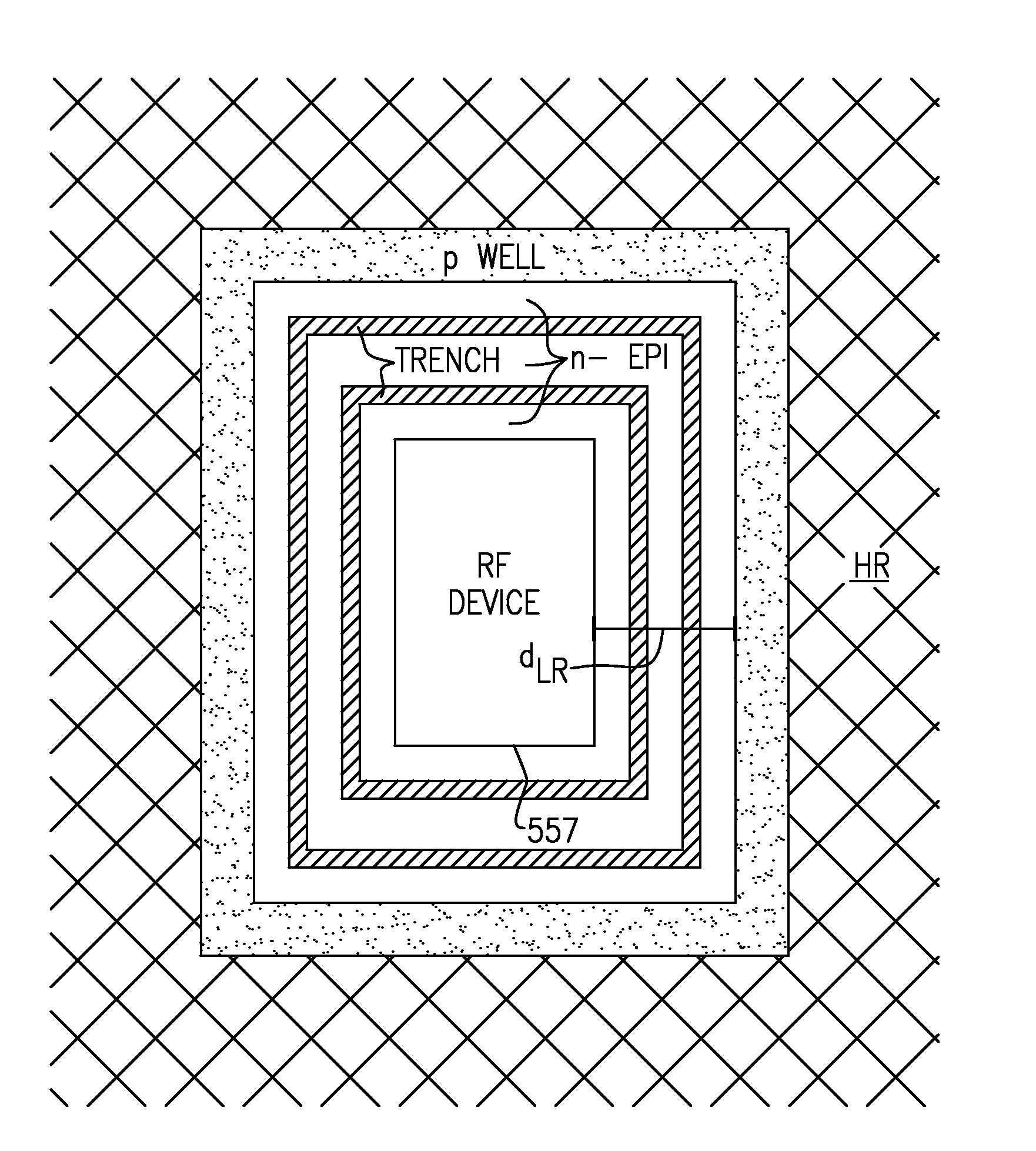 Semiconductor substrate having high and low-resistivity portions