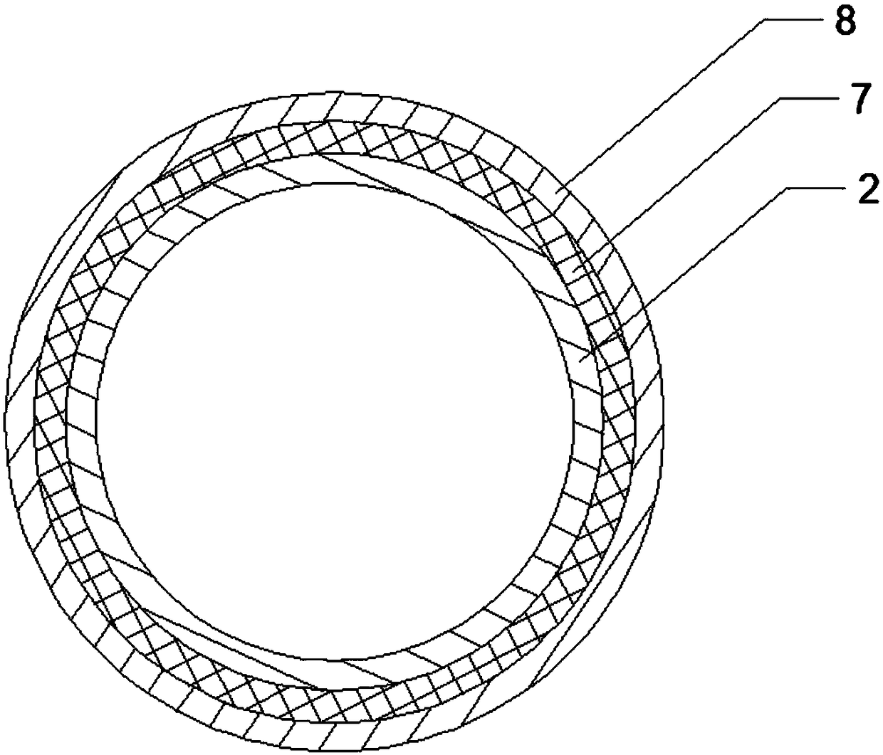 Stretching type pneumatic artificial muscle