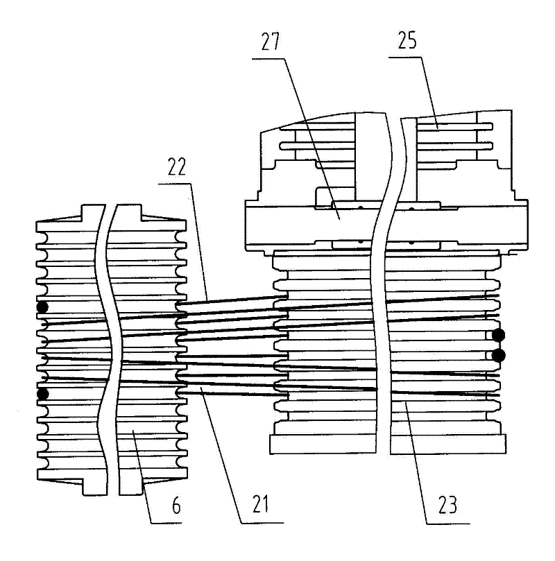 Indirectly driven traction type pumping unit