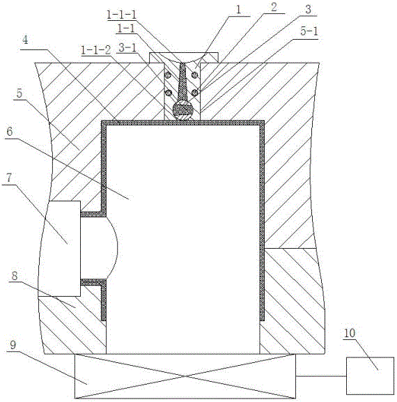 Ultrasonic vibration micro-foaming injection moulding device and ultrasonic vibration micro-foaming injection moulding method for plastic inspection well