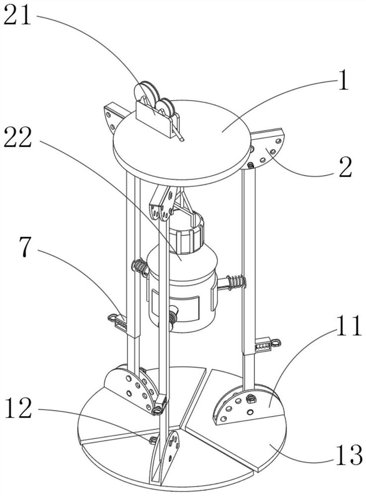 Pile hole sediment thickness detection device for engineering supervision