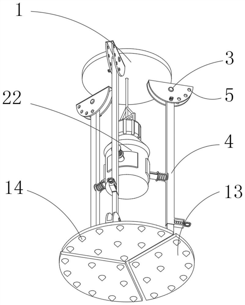 Pile hole sediment thickness detection device for engineering supervision