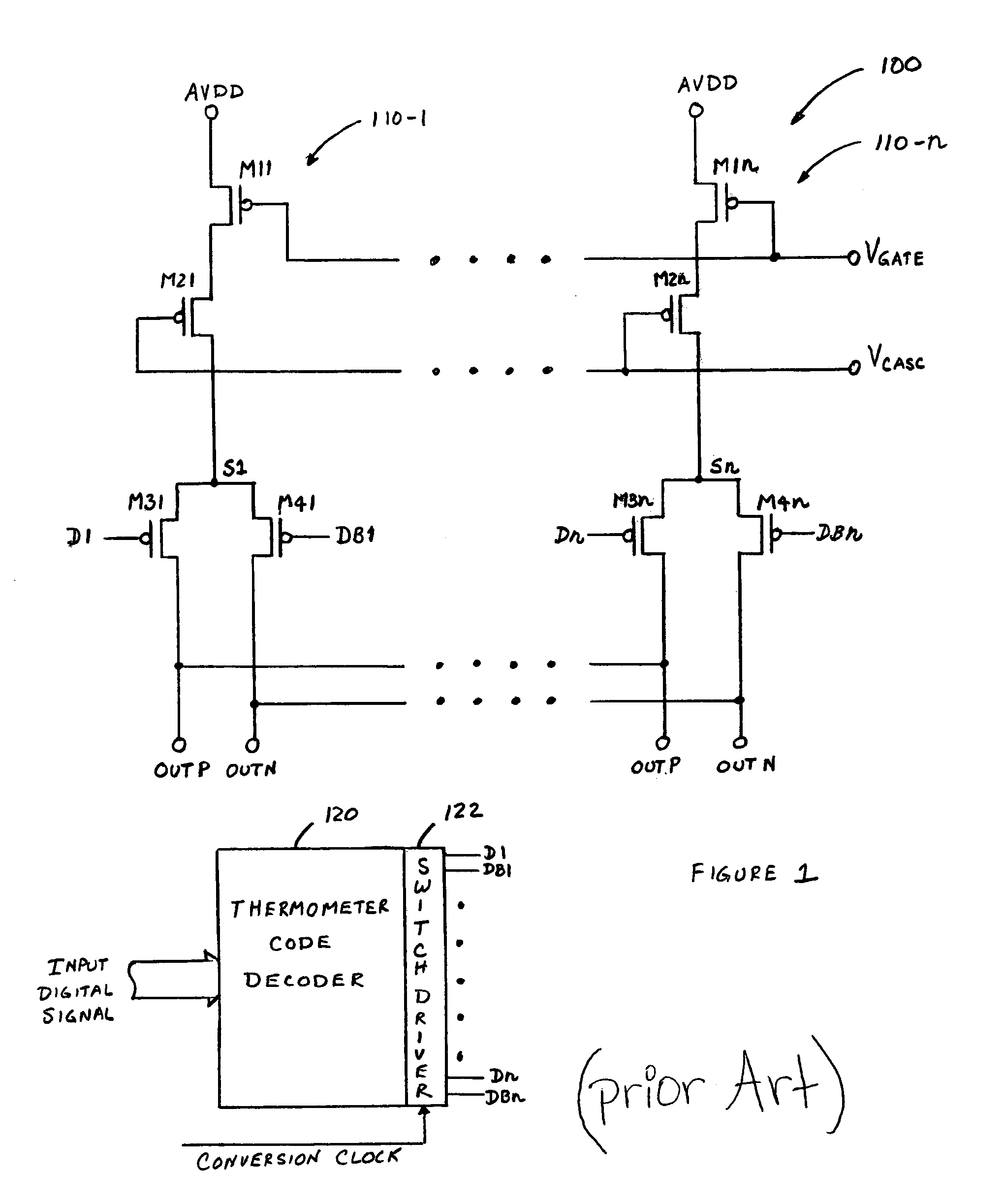 Current steering digital-to-analog (DAC) converter with improved dynamic performance