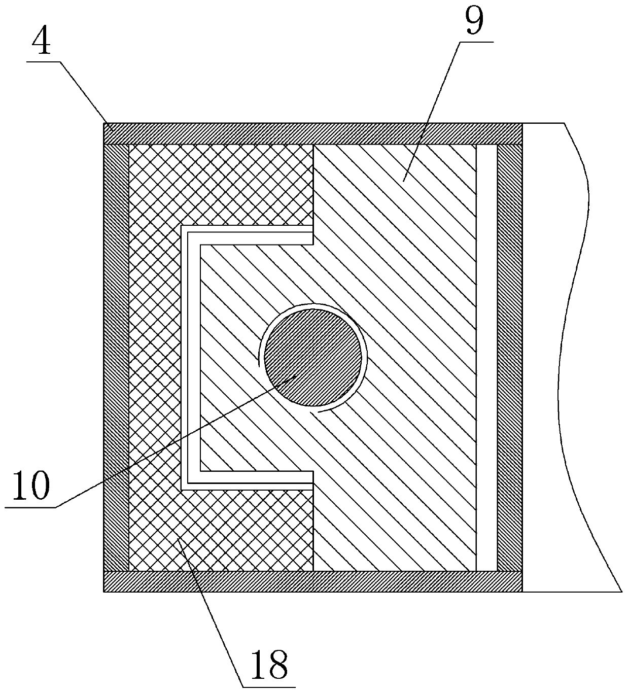 Single-point mooring clamping jaw locking device