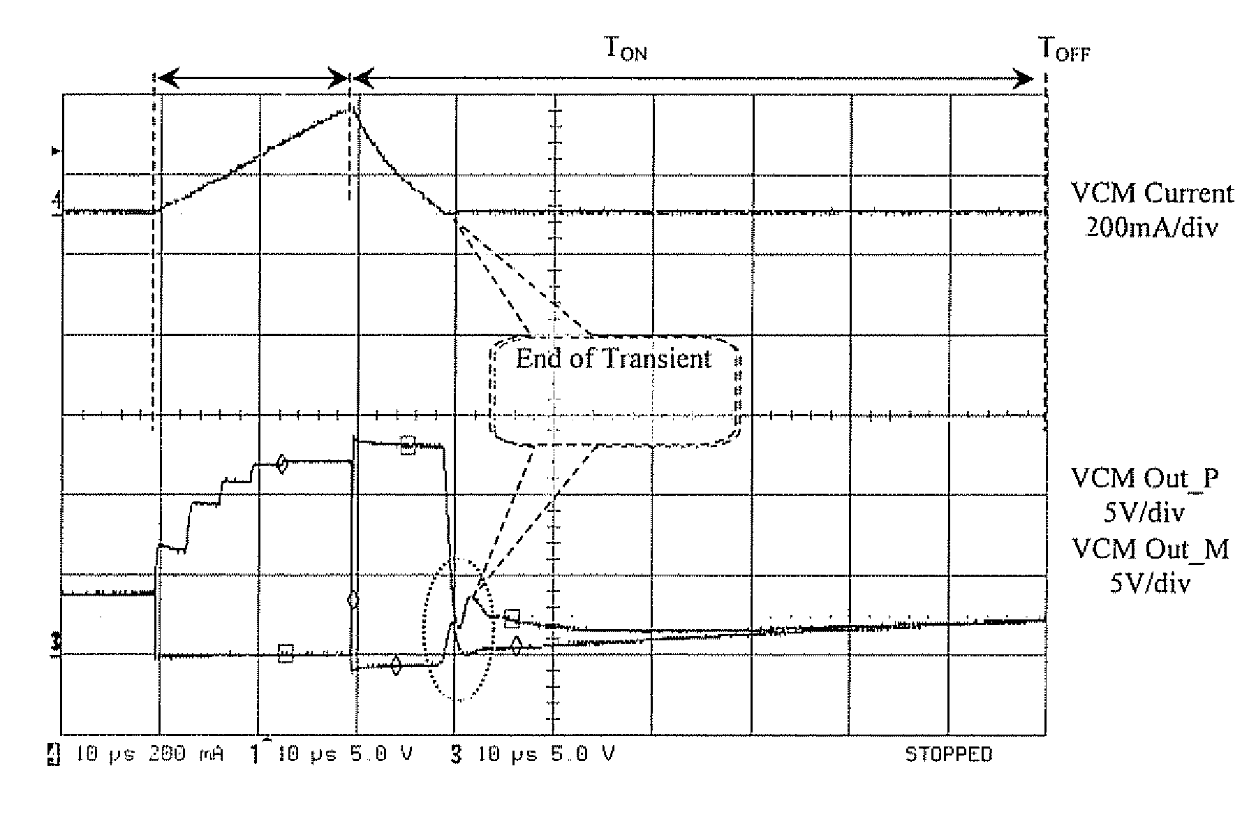 Method for sensing the back electromotive force induced in the winding of a voice coil motor