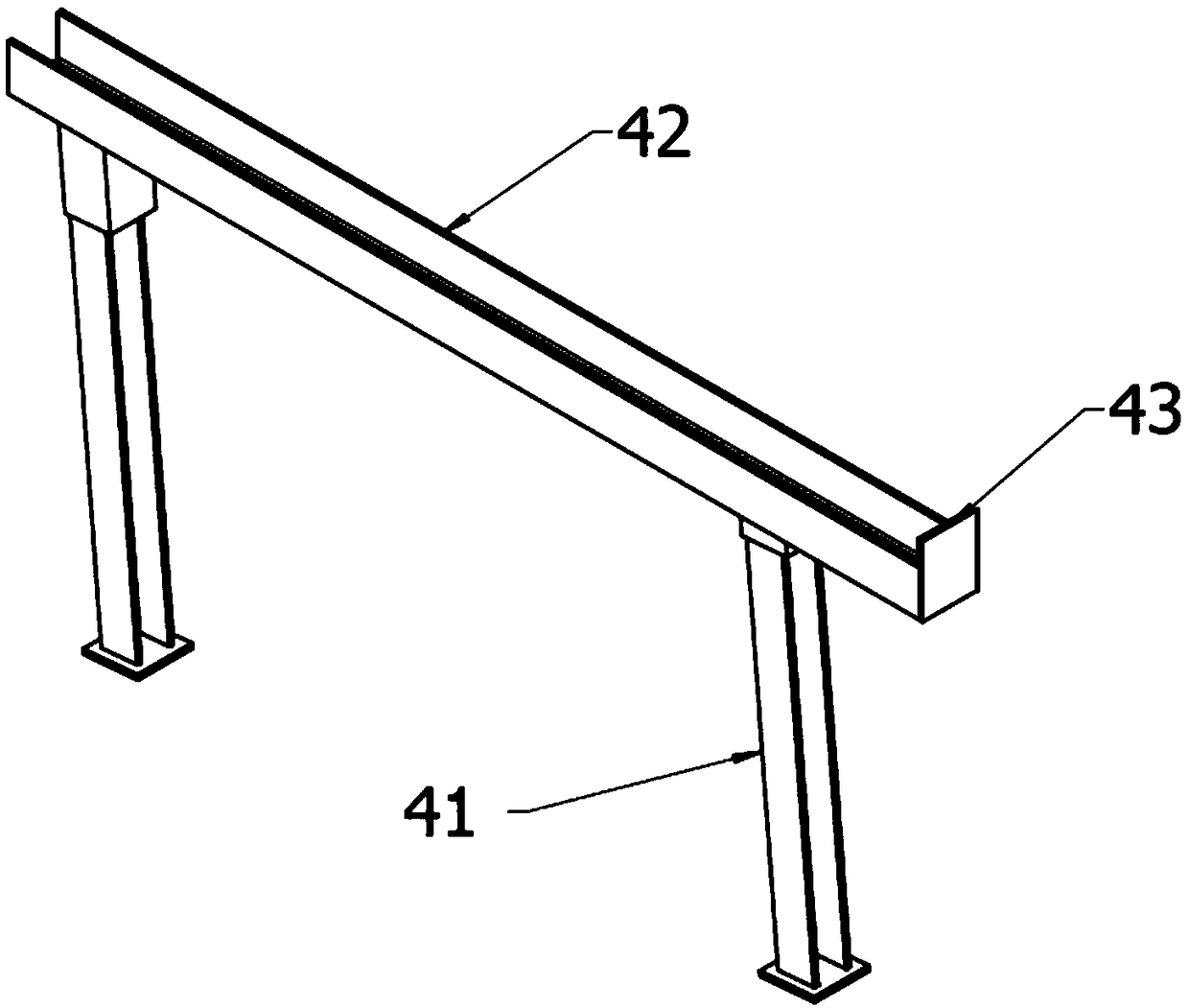 Movable oil pipe cleaning device