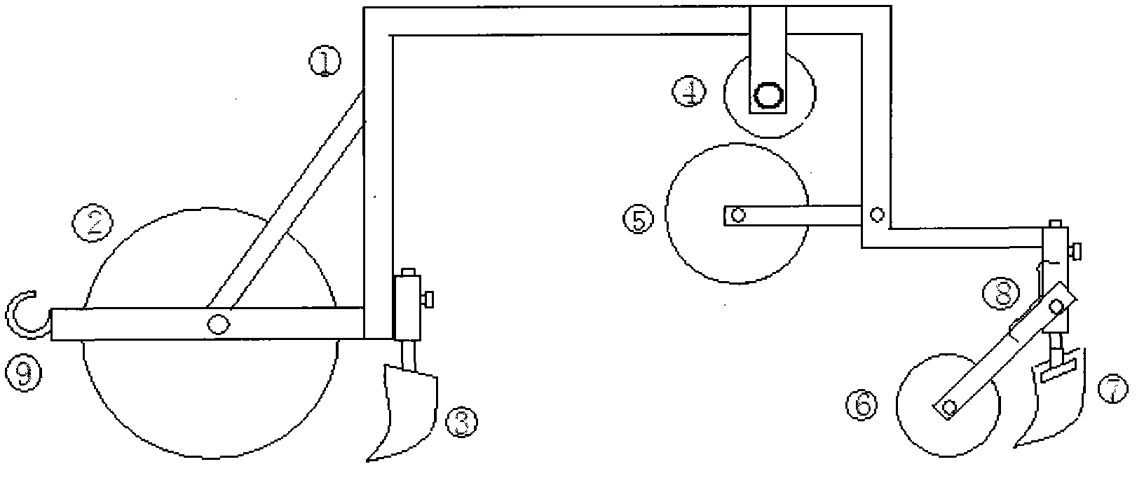 High ridge plastic film mulching machine