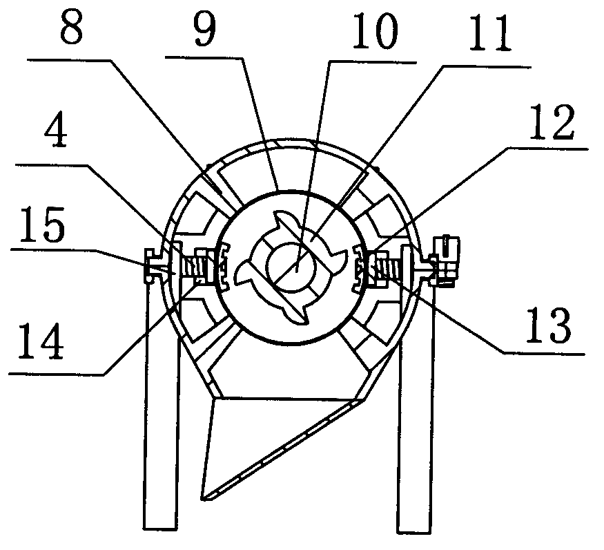 Vertical rice tool device of rice milling machine