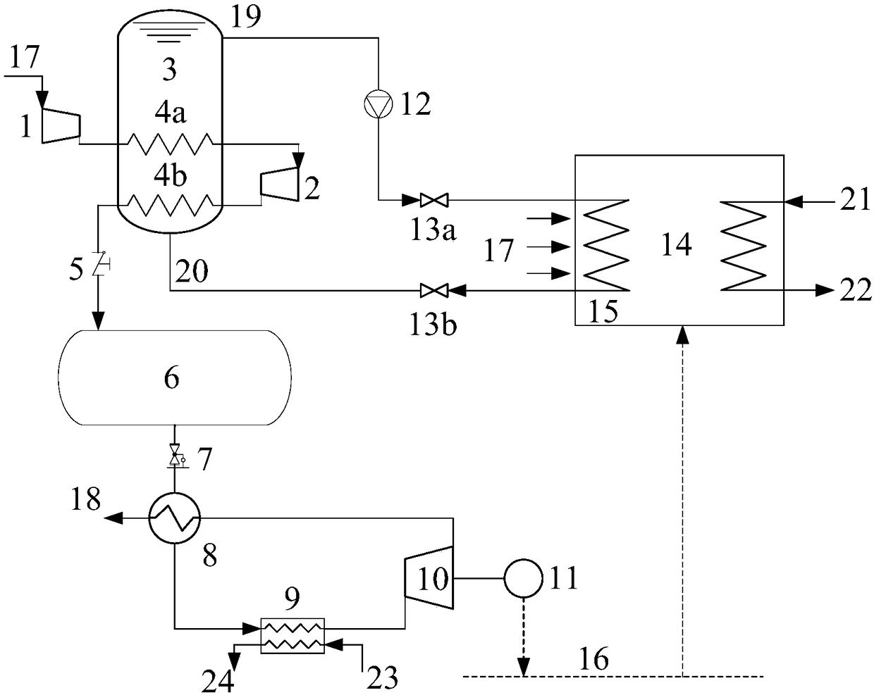 Energy storage type efficiency air source heat pump heating system and method