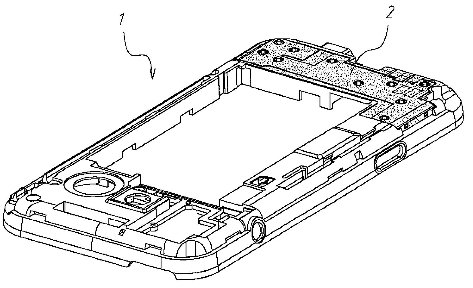 Spray non-contact cutting type antenna and its fabrication method