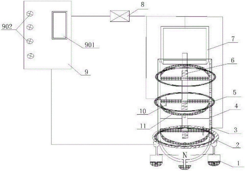 Portable gas measuring device