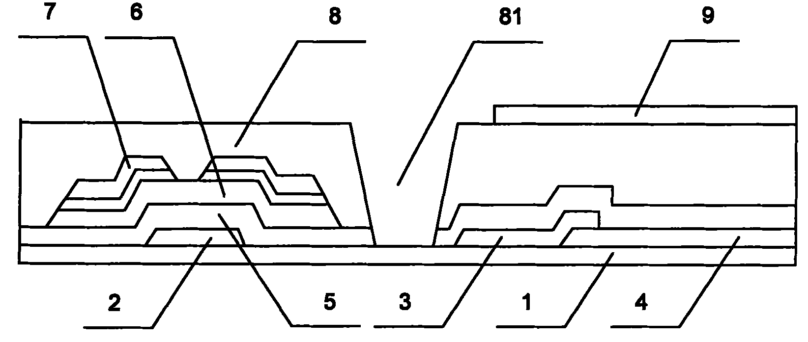 FFS type TFT-LCD array substrate structure and manufacturing method thereof