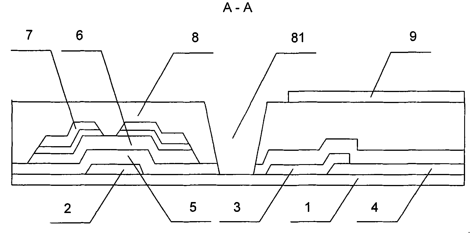 FFS type TFT-LCD array substrate structure and manufacturing method thereof