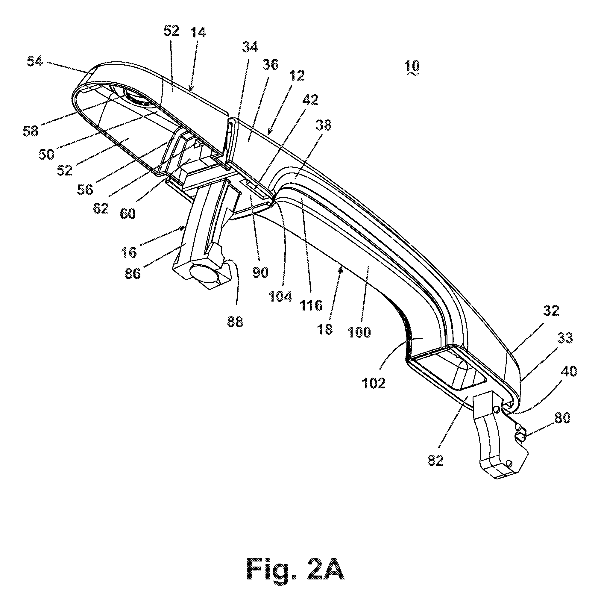 Vehicular door handle included secondary latch