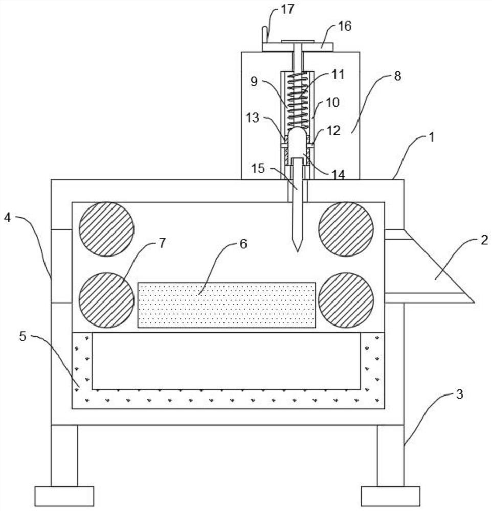 Cable stripping device of logistics sorting machine