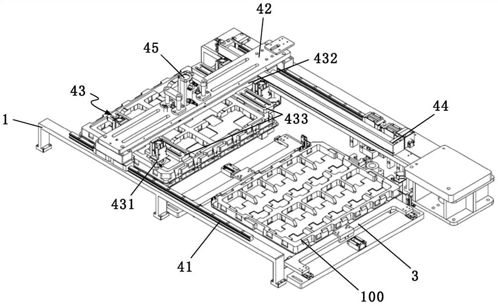 Feeding and discharging device