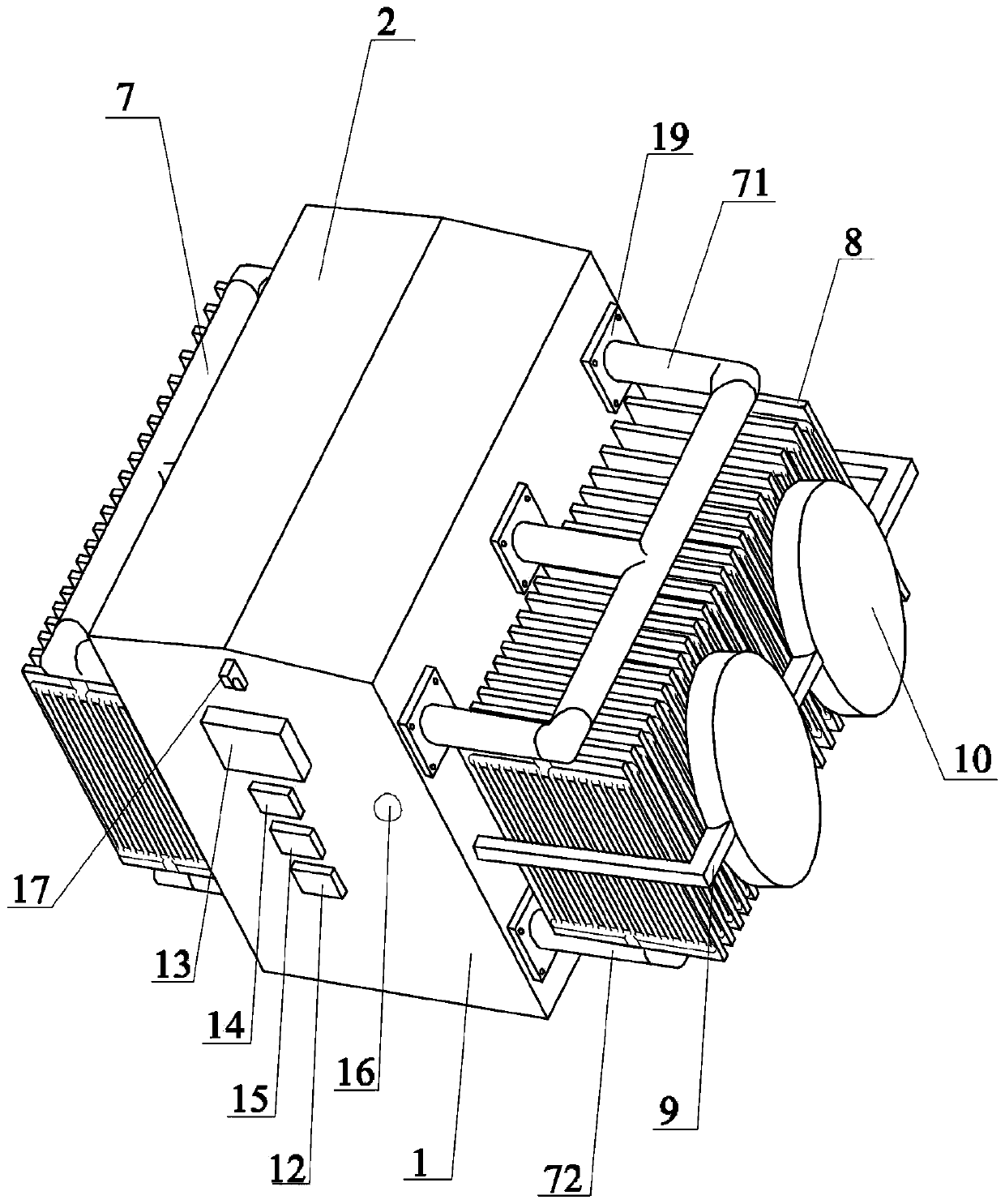 High-capacity oil-immersed transformer