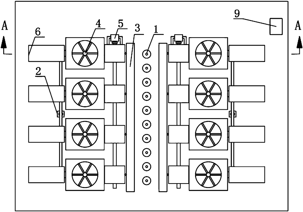 Anti-atomization device for water curtain projection