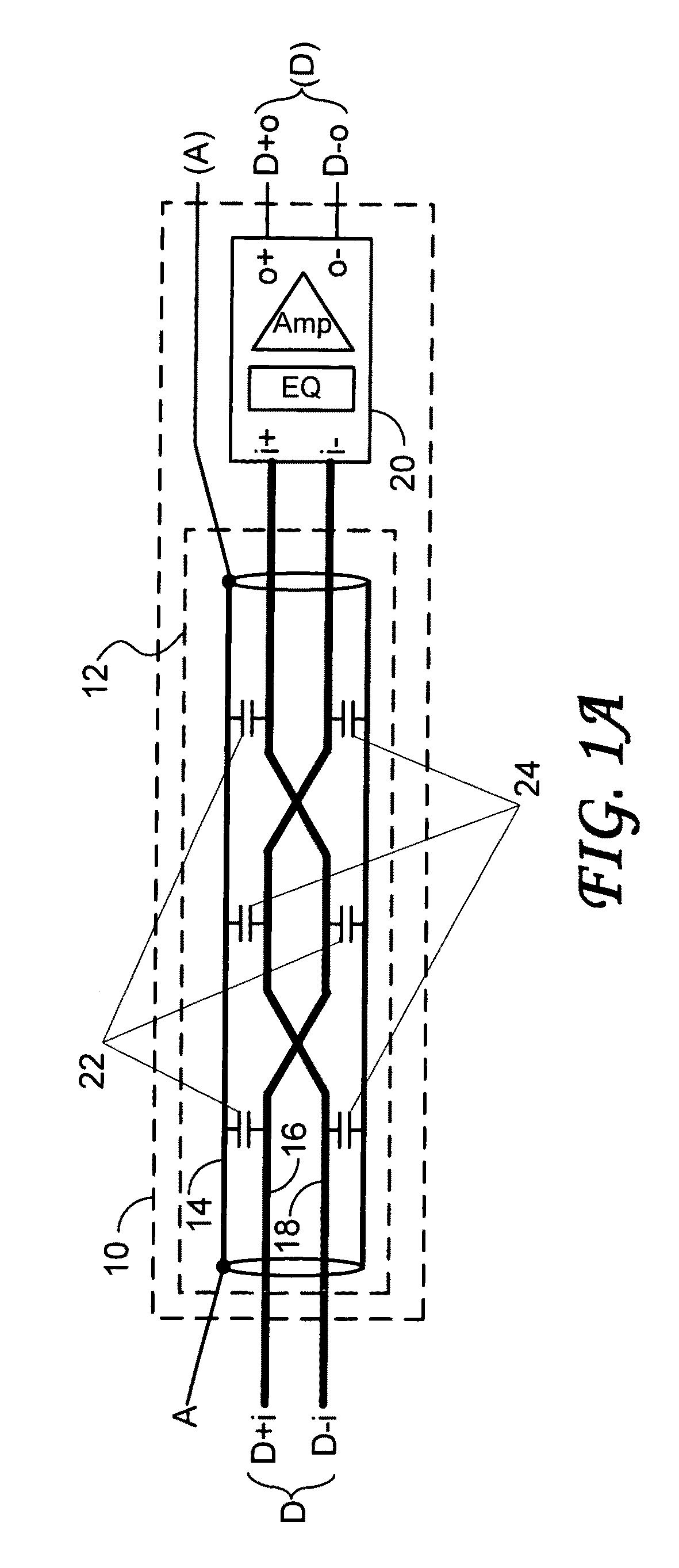 High speed data cable with impedance correction