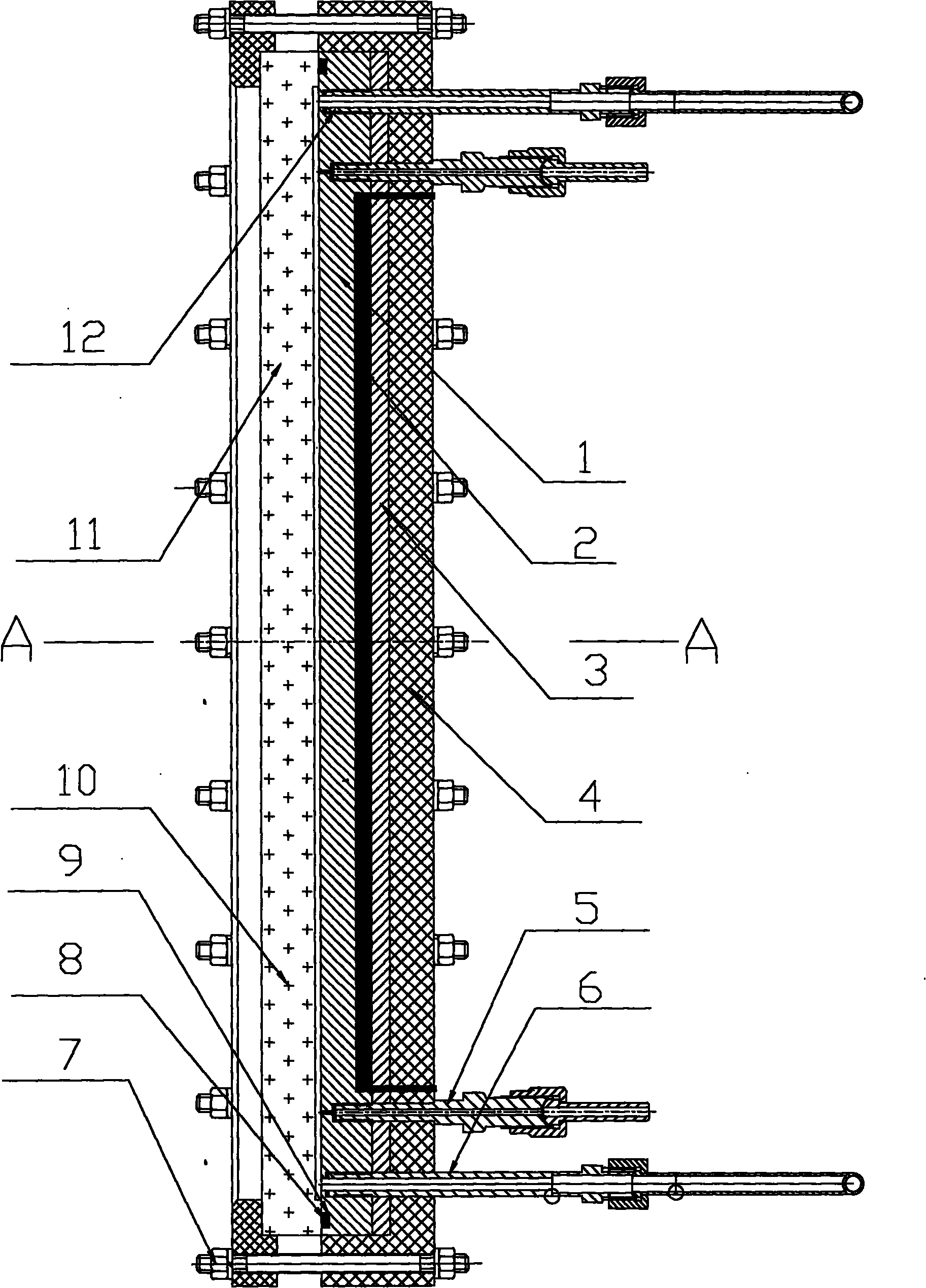 Experimental device of rectangular narrow seam for single-phase and two-phase three-dimensional visualization