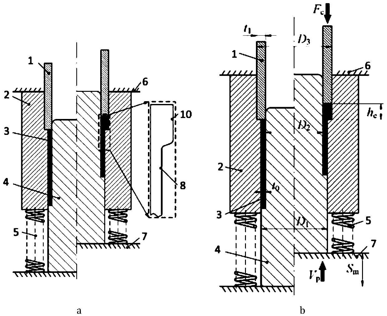 Method for forming flange at any position of pipe in progressive thickeningmode