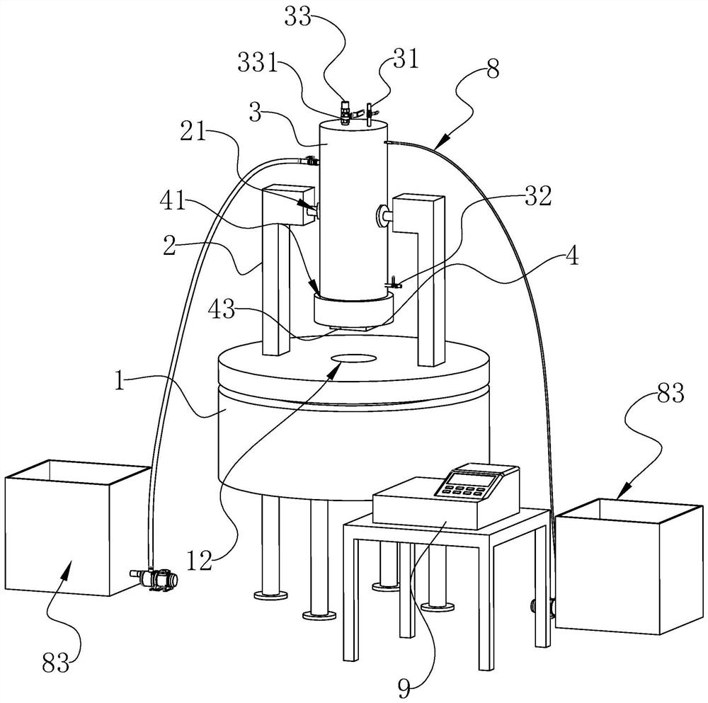 A food organic detection device