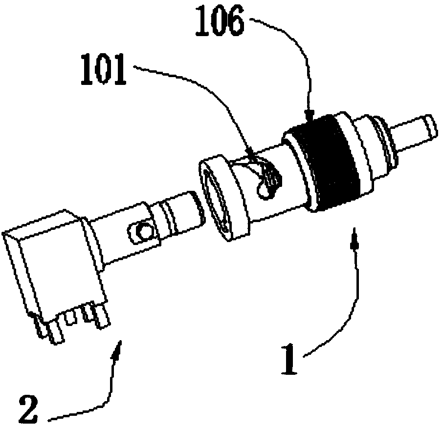 Radio frequency coaxial connector and vehicle-mounted antenna