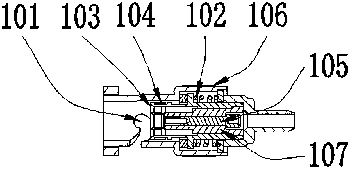 Radio frequency coaxial connector and vehicle-mounted antenna