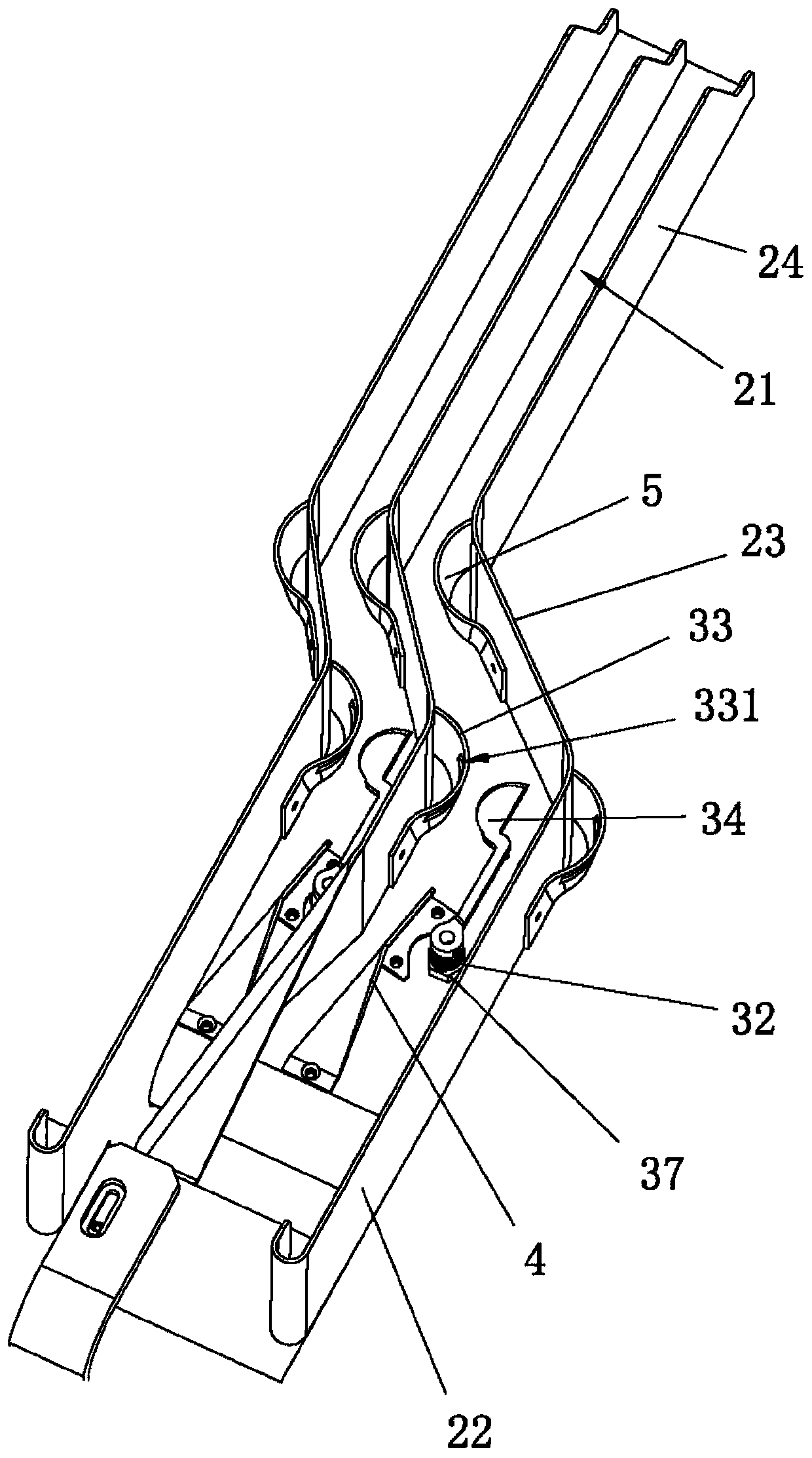 Material guide device