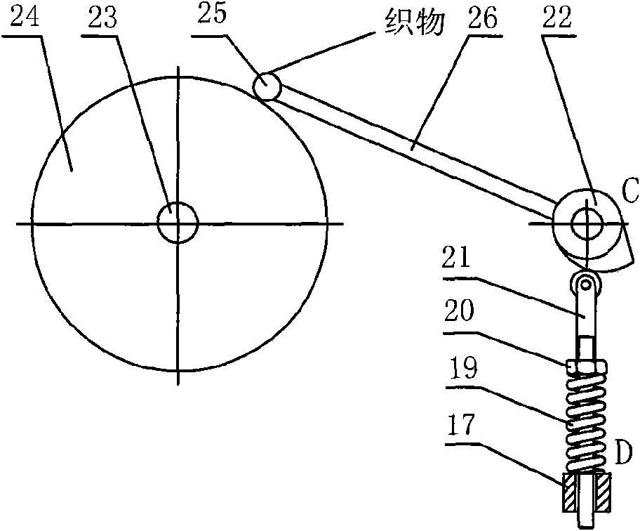 Cloth-rolling device of weaving machine