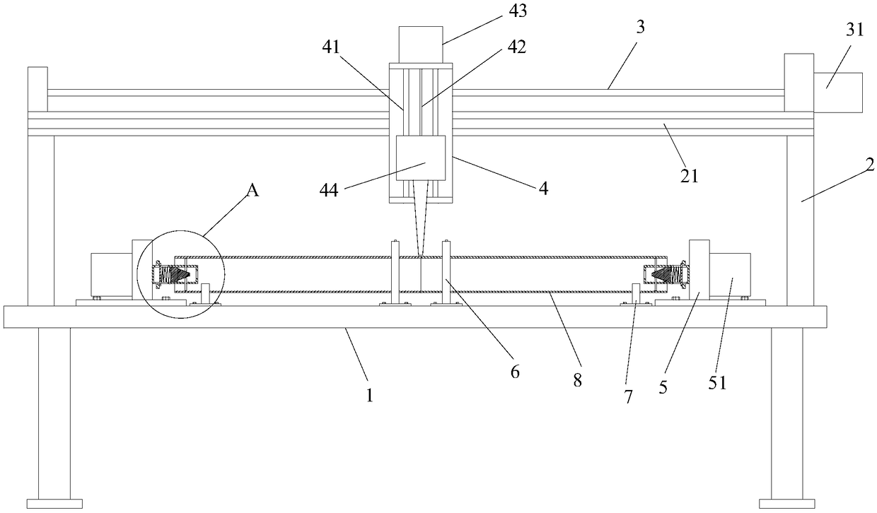 Automatic welding device for machining