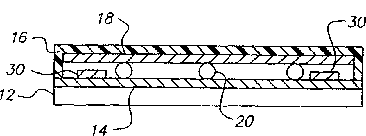 Resistant touch screen with variable resistance layer