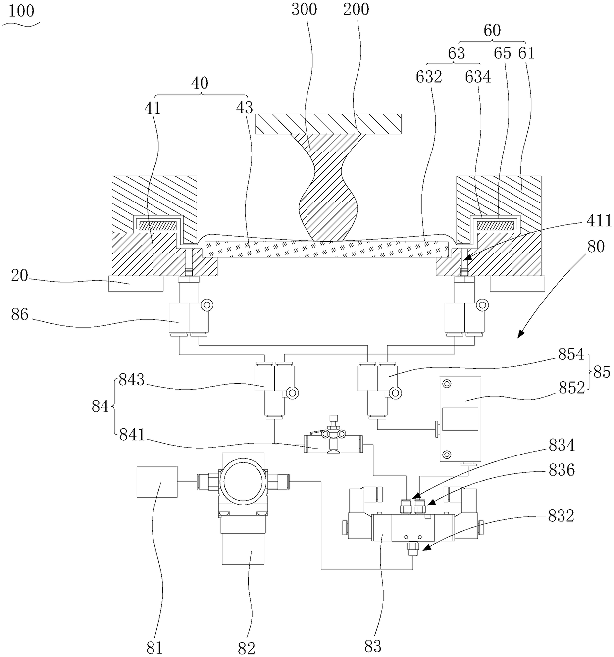 Liquid tank device, three-dimensional printing device provided therewith and printing model separating method