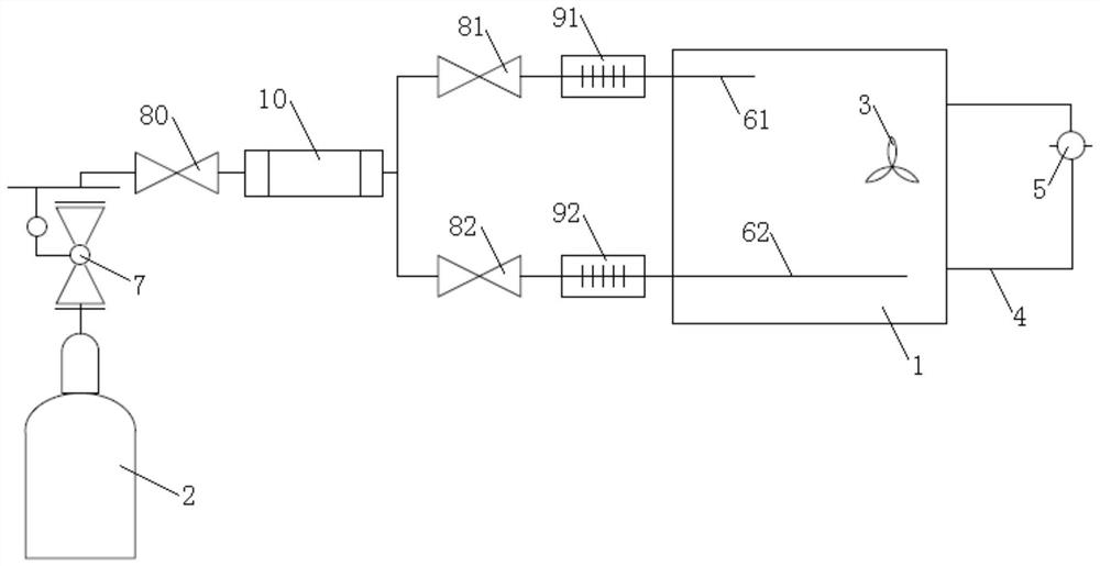 Space free volume measurement method