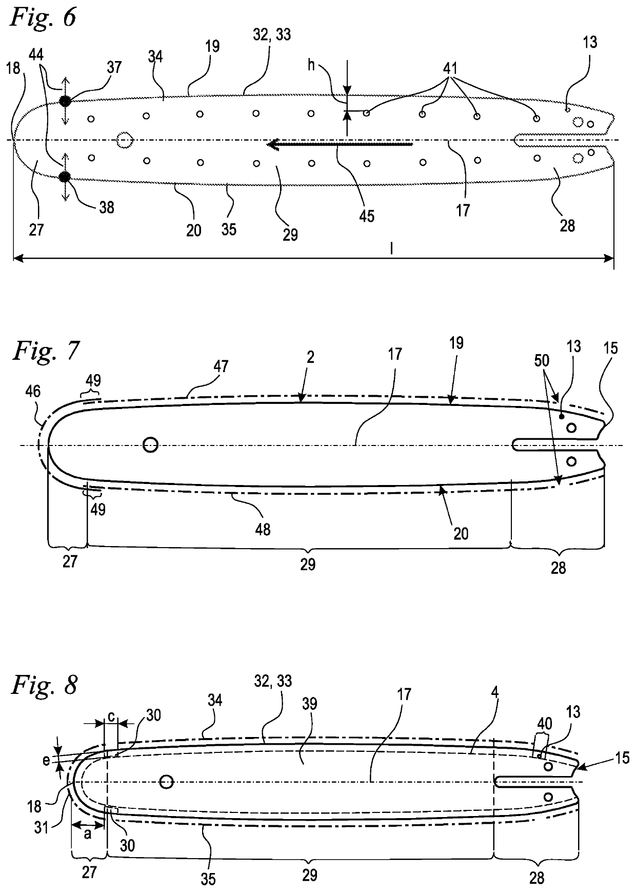 Guide bar for a motor chainsaw and method for producing a guide bar