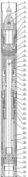 A hydraulic shearing sampling drilling tool