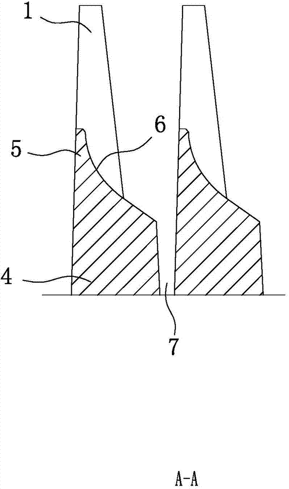 Wool carding needle of knitting machine