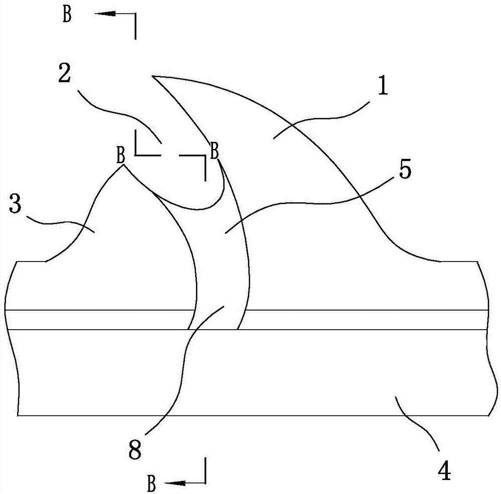 Wool carding needle of knitting machine