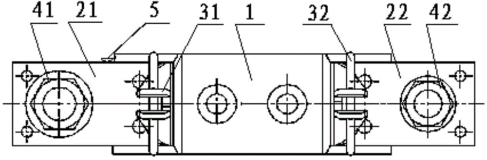 Fuse protector base seat of direct-current low-voltage fuse link