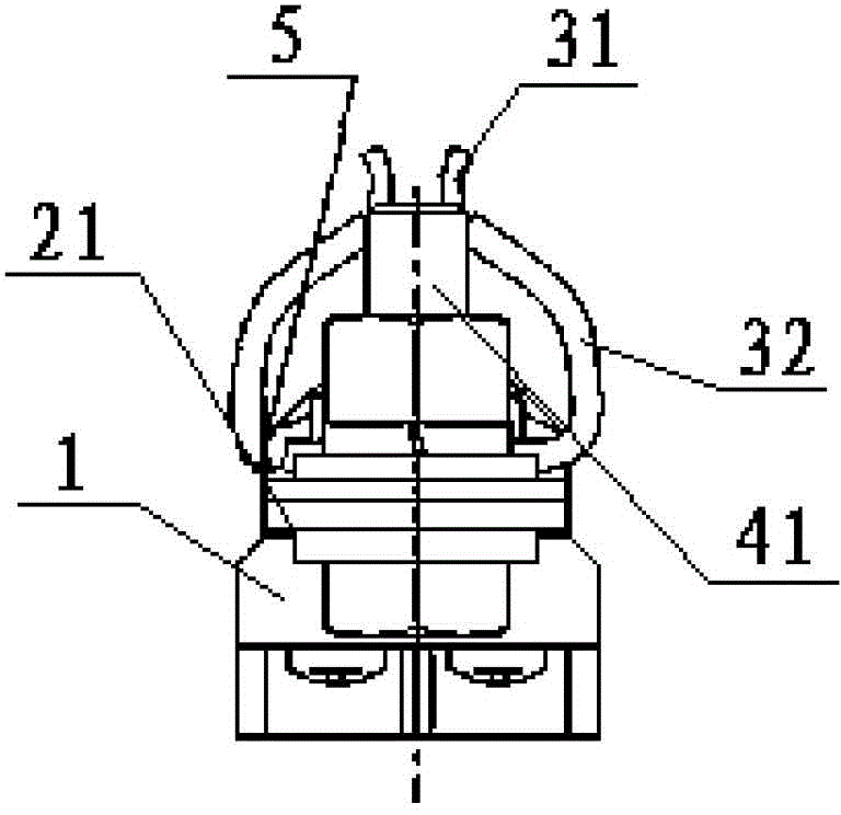 Fuse protector base seat of direct-current low-voltage fuse link