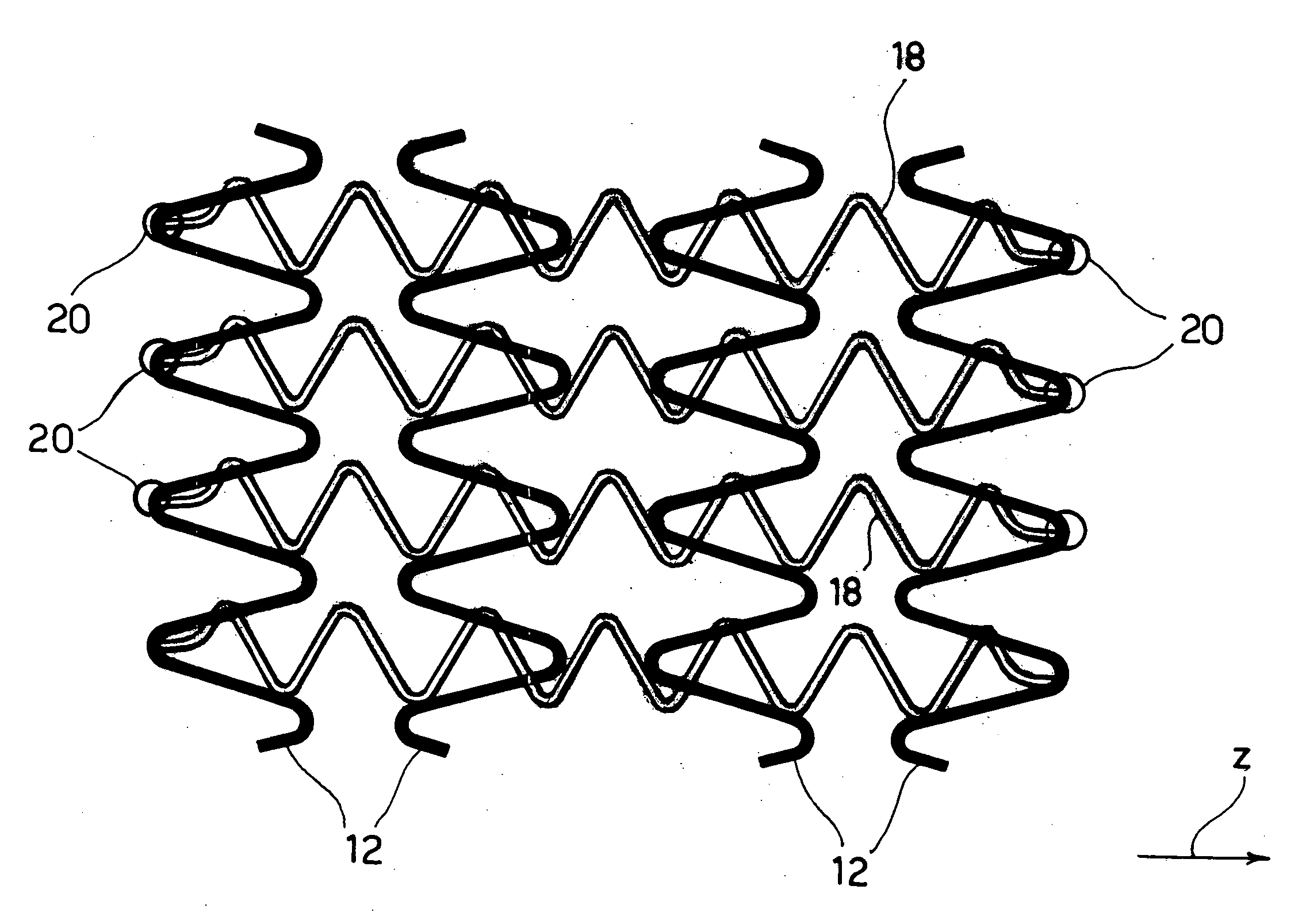 Stents made of biodegradable and non-biodegradable materials