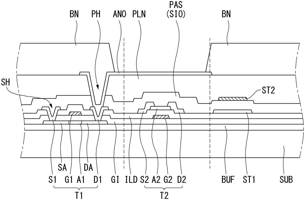 Thin Film Transistor Substrate and Display Using the Same