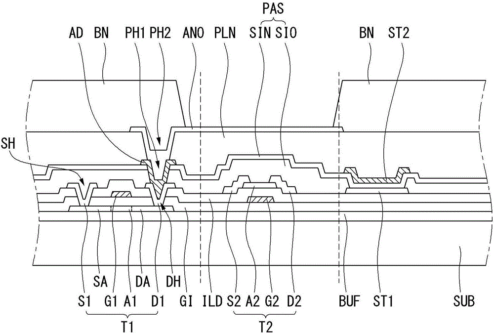 Thin Film Transistor Substrate and Display Using the Same