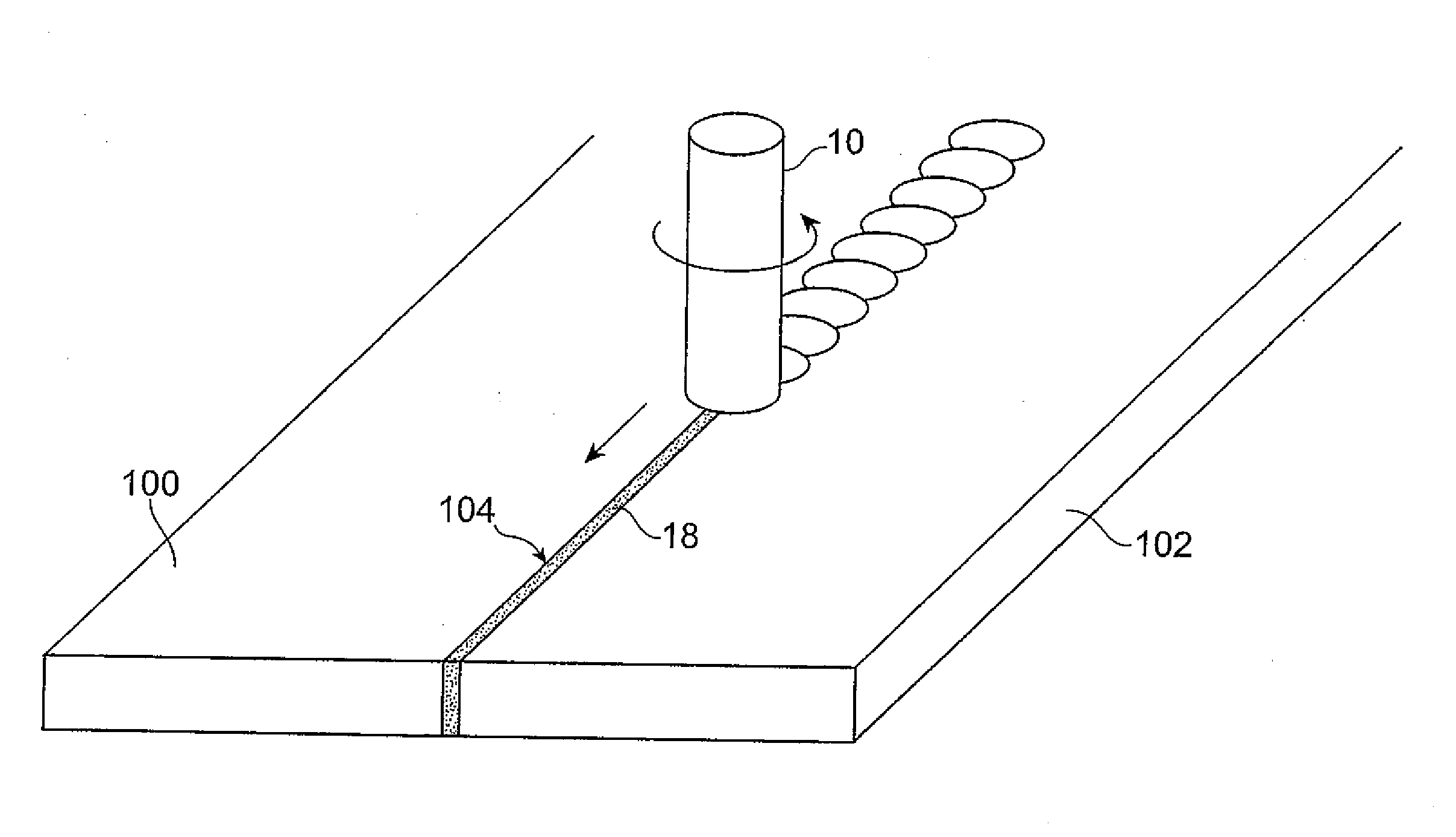 Process for working metal material and structures